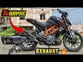 Akrapovic Exhaust On Duke 390 🔥 | Random Kid Ask For Photo 💜 #motovlog #dumka