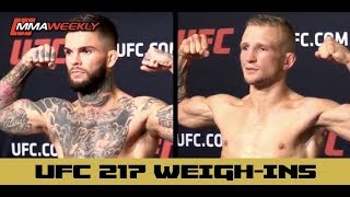 UFC 217 Official Weigh-Ins: Cody Garbrandt vs TJ Dillashaw