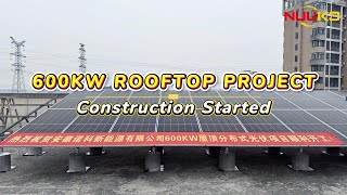 How to start a 600KW rooftop solar project #solarpanel #energystorage #solarsystem #cleanenergy