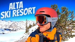 Skiing a BLUEBIRD DAY at ALTA / UTAH / 2022