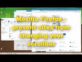 Mozilla Firefox - prevent sites (like Youtube) from changing your scrollbar