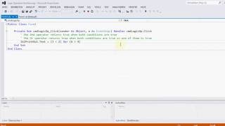 VB: Logical Operators