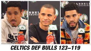 Celtics vs Bulls, Post Game Interviews: Tatum, Brogdon, Mazzulla