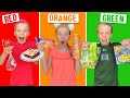 Eating Only ONE Color of Food for 24 Hours on Teams!!