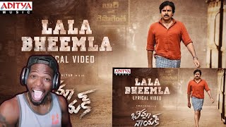 #BheemlaNayak-#LalaBheemla Lyrical Video | Pawan Kalyan, Rana | Trivikram | SaagarKChandra(REACTION)