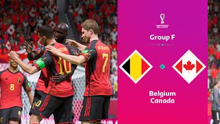 FIFA 23 - Belgium v Canada - FIFA World Cup Group F | PC™ Next Gen