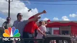 Man Arrested After Throwing Beer can At Senator Ted Cruz During Astros Parade