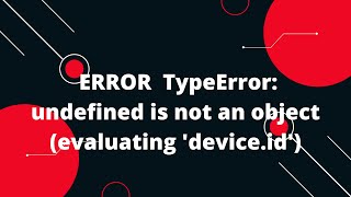 ERROR TypeError: undefined is not an object (evaluating 'device.id') in React Native Vision Camera