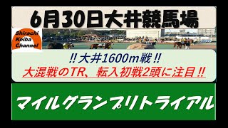 【競馬予想】マイルグランプリトライアル2022年6月30日 大井競馬場