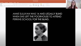 Writing a play about Helen Keller and Anne Sullivan