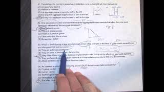 2012 MC #'s 49 to 54 Practice AP Macroeconomics exam test released