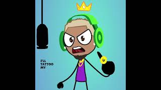 Chris Brown DISS went too far?  #animationmeme #chrisbrown #quavo
