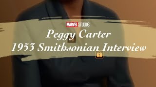 Peggy Carter Smithsonian interview 1953(legendado PT BR)