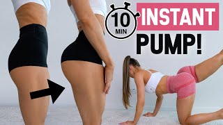 Get INSTANT BOOTY PUMP in JUST 10 MIN! - Floor Only, No Squats, No Equipment, At Home
