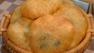 The fried vegetable box that can be made without kneading dough or rolling dough is crisp and delic