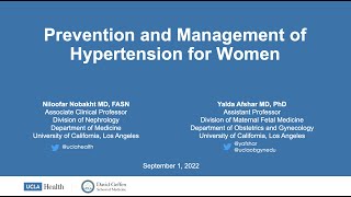 Prevention and Management of Hypertension for Women | UCLA Health Nephrology & OBG-MFM