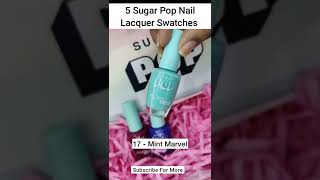 5 próbek lakieru do paznokci Sugar Pop Próbki #shorts