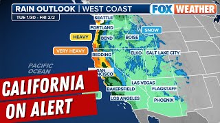 California On Alert For Major Atmospheric River Event