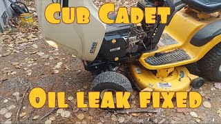 Cub Cadet oil leak repair