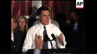 Mitt Romney scored his first major primary victory Tuesday, a desperately needed win in his native M