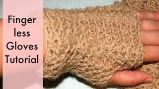 Crochet Fingerless Gloves Tutorial Step By Step | DIY Crochet Gloves