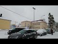 vantaa walk snowfall in the suburbs december 2022 finland 4k