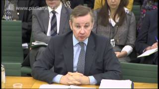 Michael Gove answers #AskGove twitter questions during Education Committee evidence session