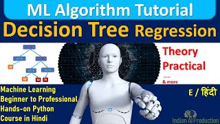 Decision Tree Regression Algorithm Explain with Project in Hindi | Machine Learning Tutorial