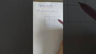 Algebraic Division using the Array Method