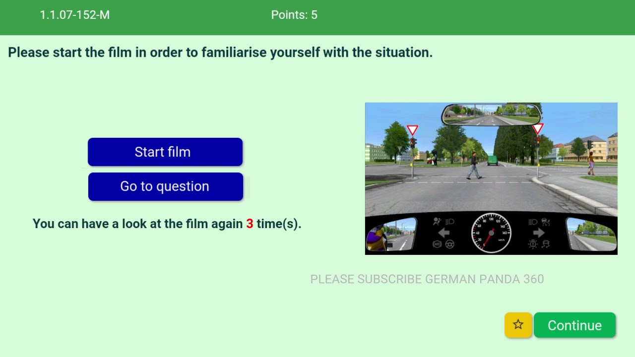 Video Question 19, Driving License Germany, Class B, Theory Exam ...