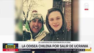 La odisea chilena para salir de Ucrania: 28 compatriotas continúan en la zona | 24 Horas TVN Chile
