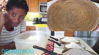 Budenaa bareeda akka itti qopha'u, how to make Ethiopian Injera, injera recipe