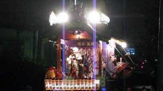 茨城県土浦市真鍋鹿島神社祭礼 真鍋新町の山車