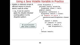 Example Application of Java Volatile Variables