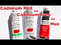 Winsor & Newton Oil Paint: Cadmium Red vs Cadmium-Free vs Hue Comparison