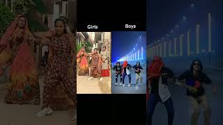 Lahanga me Miter 🔥|| Girls VS Boys || #trending