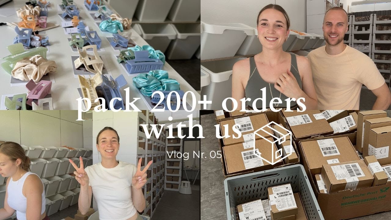 Verpacke 200 Bestellungen Mit Uns Youtube