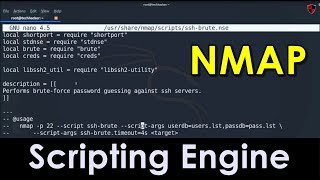 [HINDI] Nmap Scripting Engine Overview | Working with NSE Scripts