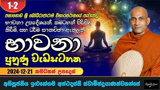 1-2 භාවනා පුහුණු වැඩසටහන - කමටහන් උපදෙස් - 2024-12-21