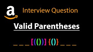 Valid Parentheses - Leetcode 20 - Stack