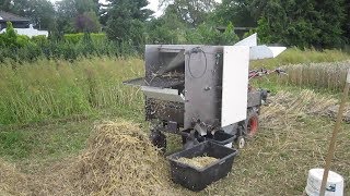 Einachser Eigenbau Dreschmaschine Weizen dreschen 2017 / DIY thresher at walking tractor