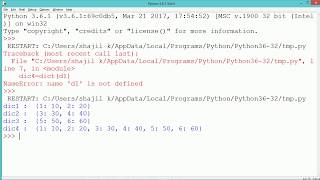 Python Program - Merge Dictionary