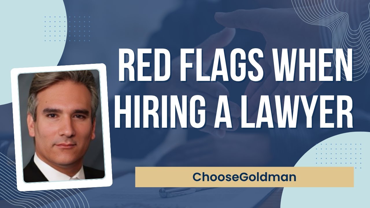 Red Flags To Watch For When Hiring A Lawyer Youtube