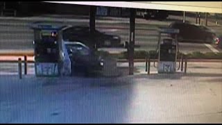 Dad allegedly crashes into pump, leaves children behind