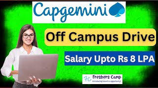 Capgemini Off Campus Drive 2025 : Mass Hiring as Software Engineer | Capgemini Recruitment 2025