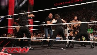 The Shield vs. Evolution WWE Payback contract signing: Raw, May 26, 2014