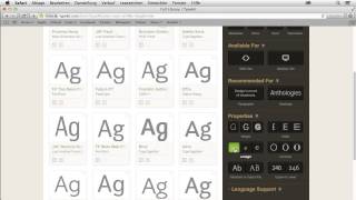 Typekit Tutorial: Fonts auswählen |video2brain.com