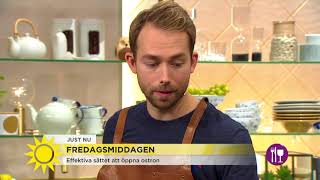 Så öppnar du ett ostron - Nyhetsmorgon (TV4)