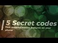 5 Secret codes that unlocks hidden features on your phone 🙆🏼‍♀️😲😲💯.#smartphone #easy #unbelievable