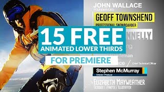 15 FREE ANIMATED Lower Thirds for Premiere + AE Project File | RocketStock 15 FREE ANIMATED Lower Thirds for Premiere + AE Project File | RocketStock